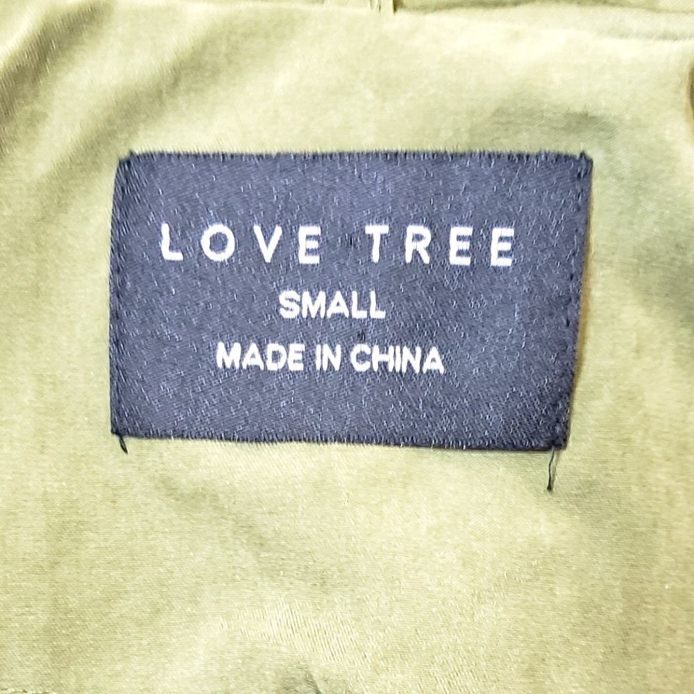 Love Tree Open Front Hooded Drawstring Waist Jacket - Picture 11 of 11